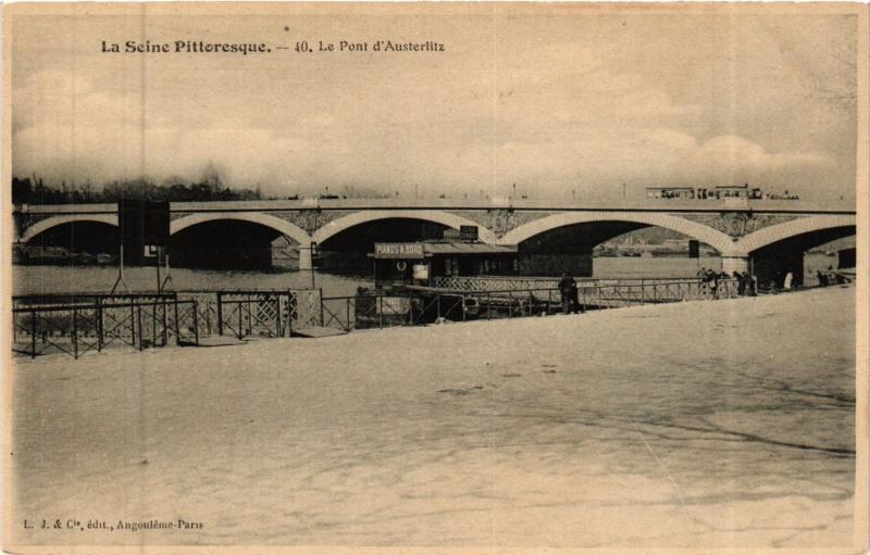 Carte postale ancienne Le Pont d'Austerlitz à Paris 12e