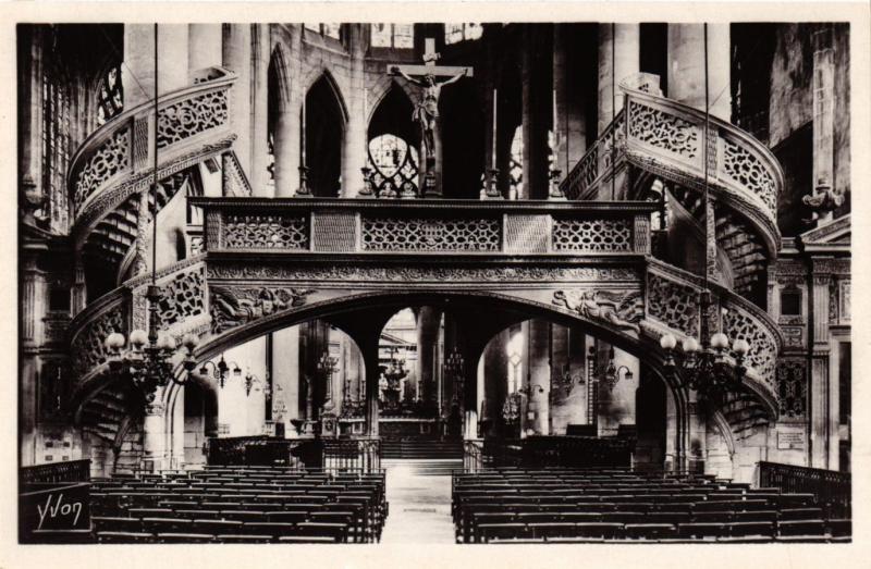 Carte postale ancienne Paris 5e-Eglise Saint Etienne du Mont-Le Jubé à Paris 5e