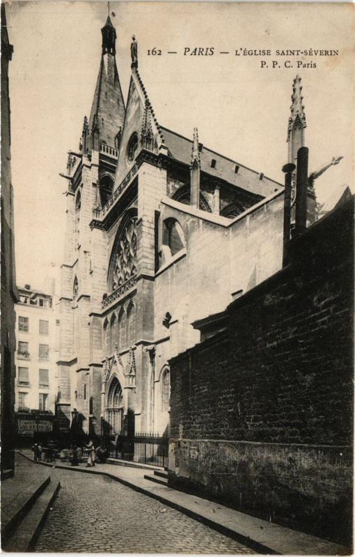 Carte postale ancienne Paris 5e-Eglise Saint Séverin à Paris 5e