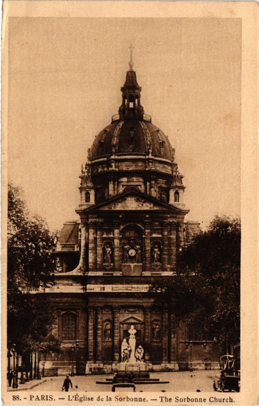 Carte postale ancienne Paris 5e-Eglise de la Sorbonne à Paris 5e