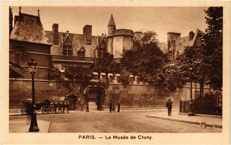 Carte postale ancienne Paris 5e-Musée de Cluny à Paris 5e