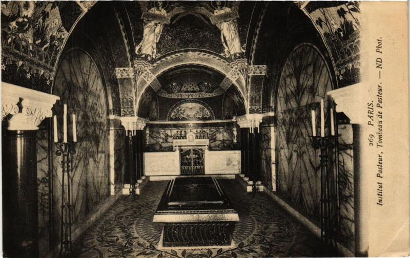 Carte postale ancienne Institut Pasteur, Tombeau de Pasteur à Paris 15e