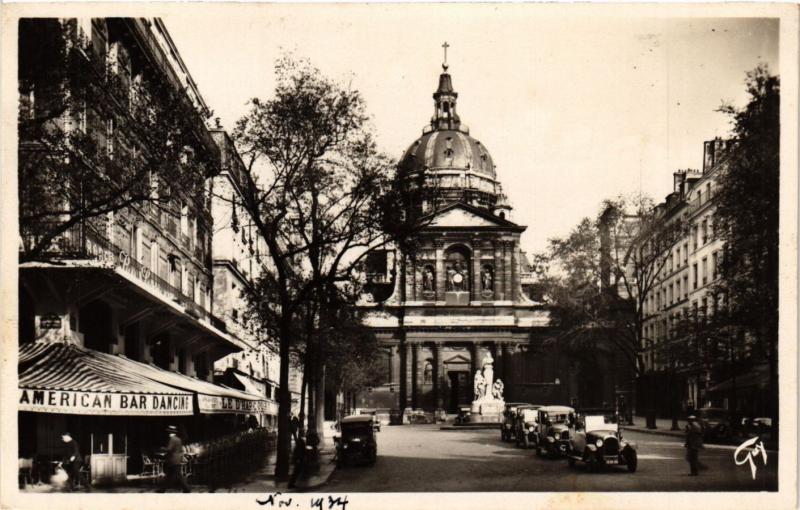 Carte postale ancienne Paris 5e-Eglise de la Sorbonne à Paris 5e