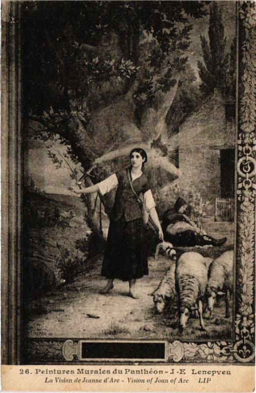 Carte postale ancienne Paris 5e-La Vision de Jeanne d'Arc à Paris 5e