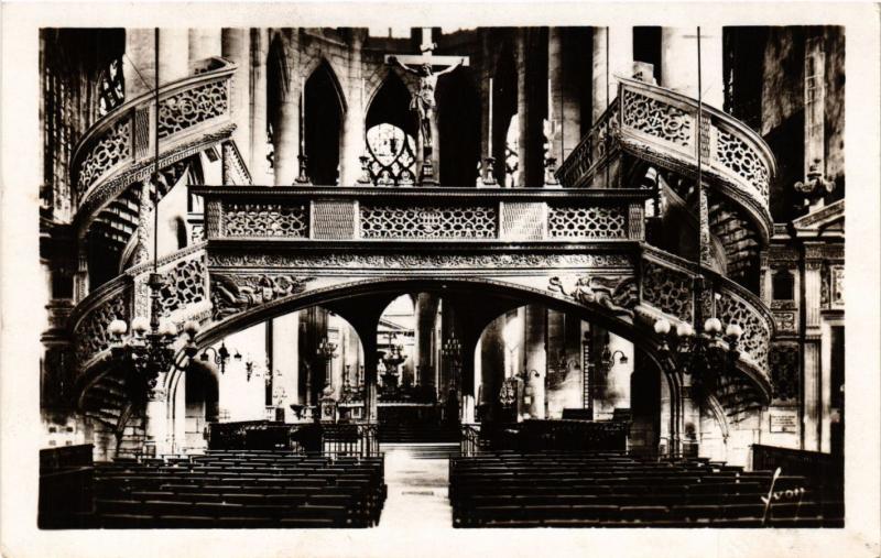 Carte postale ancienne Paris 5e-Eglise Saint-Etienne du Mont-Le Jubé à Paris 5e