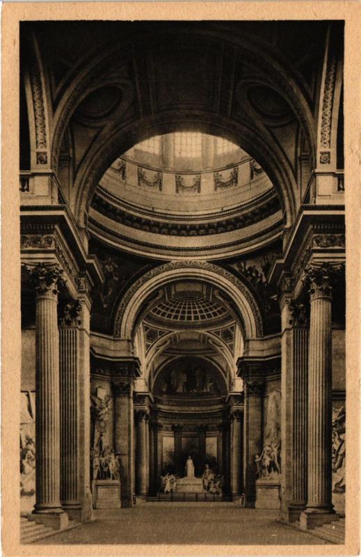 Carte postale ancienne Paris 5e-Le Panthéon-La Nef à Paris 5e