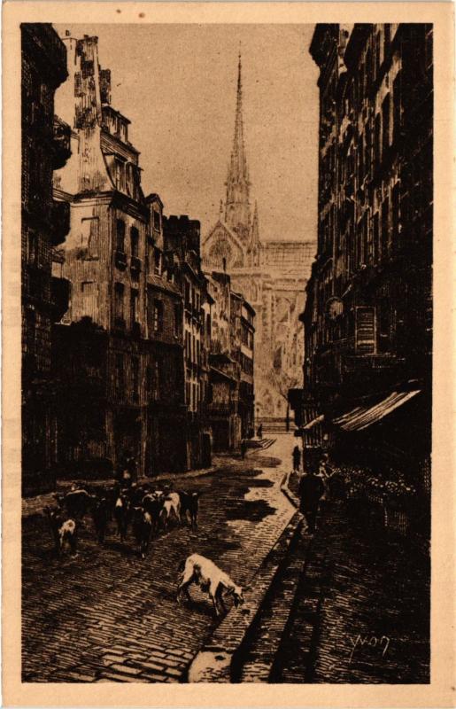 Carte postale ancienne Paris 5e-Rue du Haut Pavé à Paris 5e