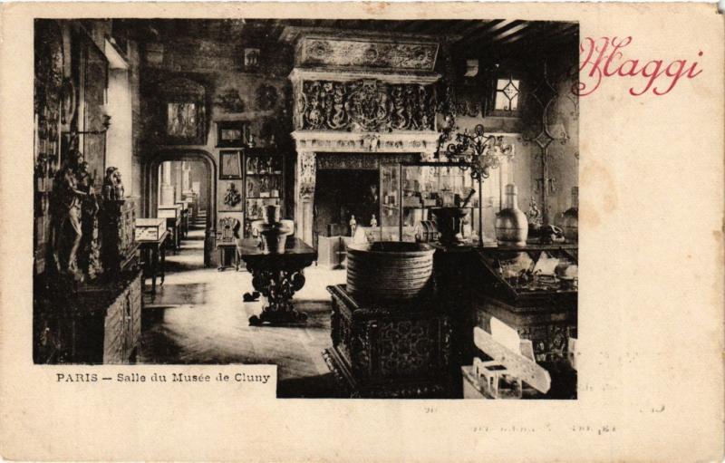 Carte postale ancienne Paris 5e-Salle du Musée de Cluny à Paris 5e