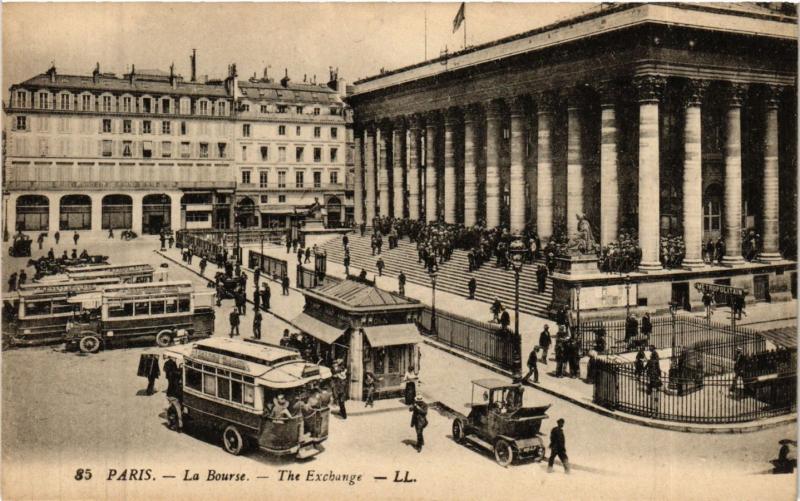 Carte postale ancienne Paris 2e-La Bourse à Paris 2e