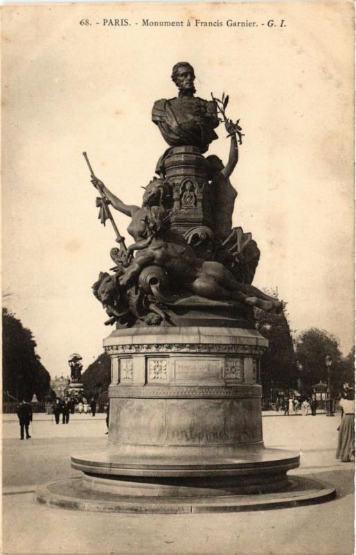 Carte postale ancienne Monument à Francis Garnier à Paris 5e