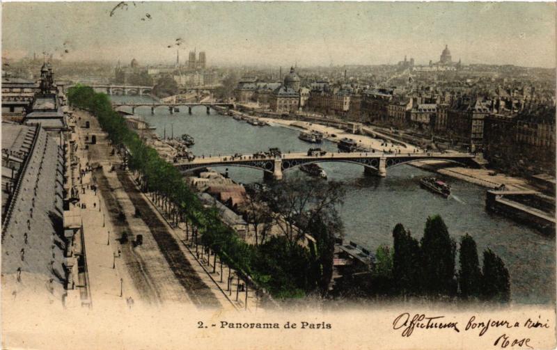 Carte postale ancienne Paris 6e Paris-Panorama de Paris à Paris 6e