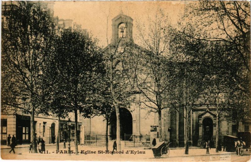 Carte postale ancienne Eglise Saint-Honoré d'Eylau à Paris 16e