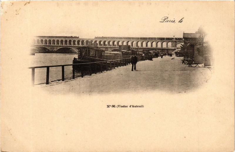 Carte postale ancienne Viaduc d'Auteuil à Paris 15e