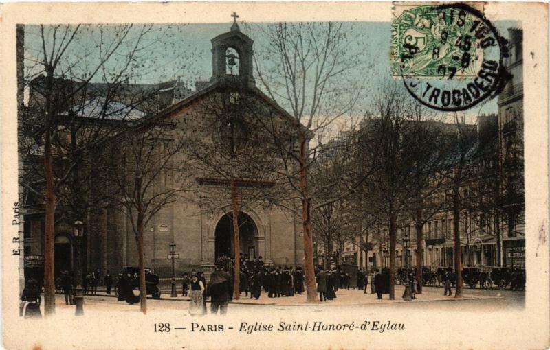 Carte postale ancienne Eglise Saint-Honoré-d'Eylau à Paris 16e