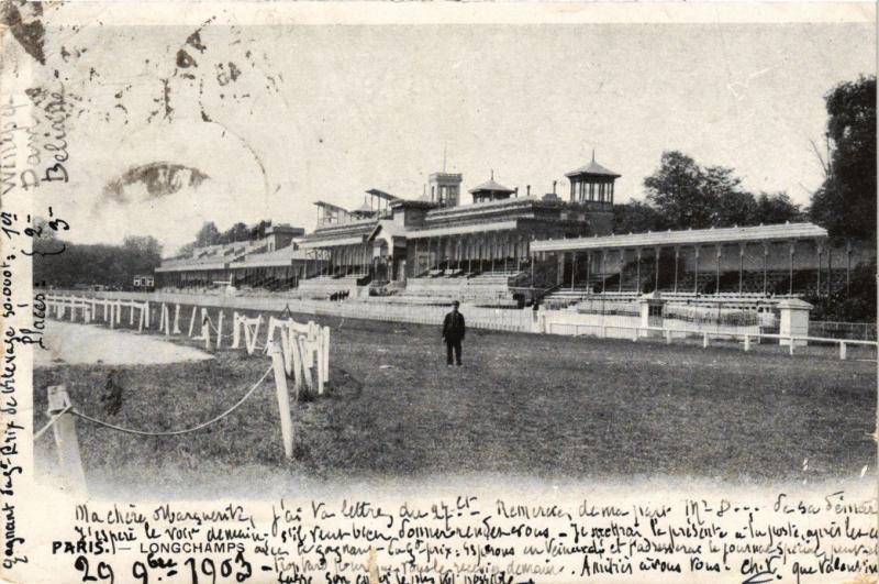 Carte postale ancienne Longchamps à Paris 16e