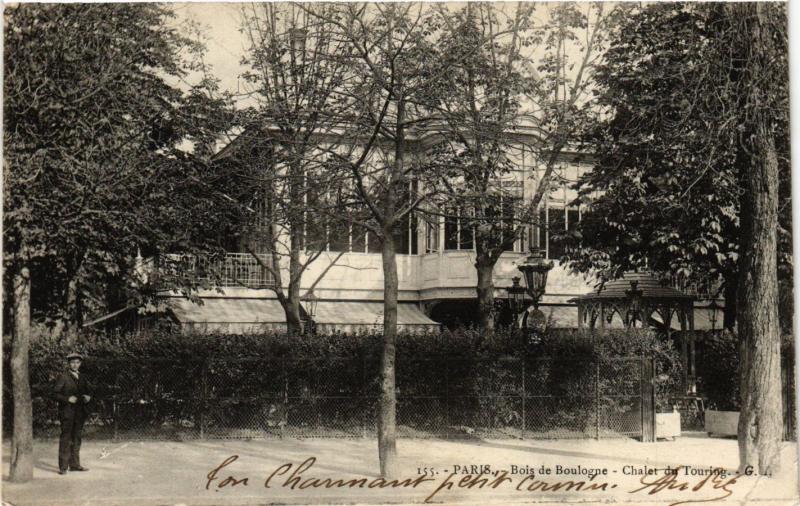 Carte postale ancienne Bois de Boulogne - Chalet du Touring à Paris 16e
