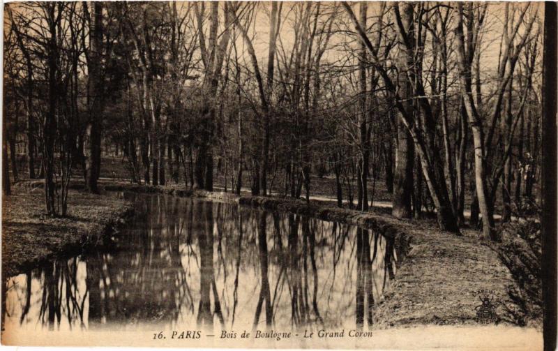 Carte postale ancienne Bois de Boulogne - Le Grand Coron à Paris 16e