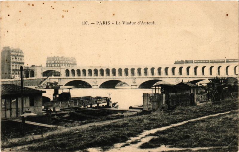 Carte postale ancienne Le Viaduc d'Auteuil à Paris 15e