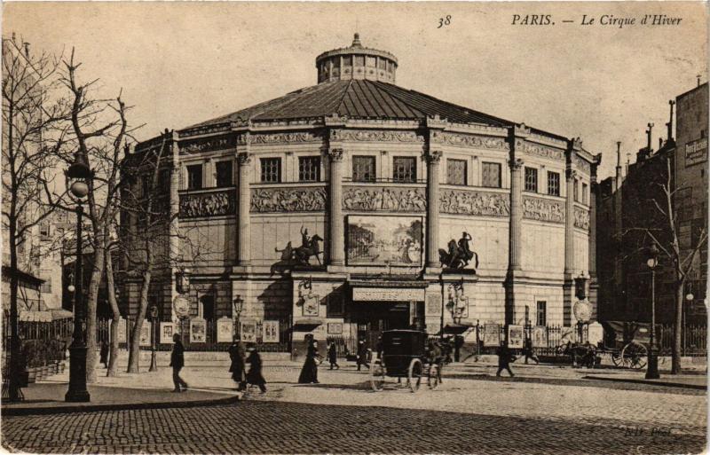 Carte postale ancienne Paris 11e Paris-Le Cirque d'Hiver à Paris 11e