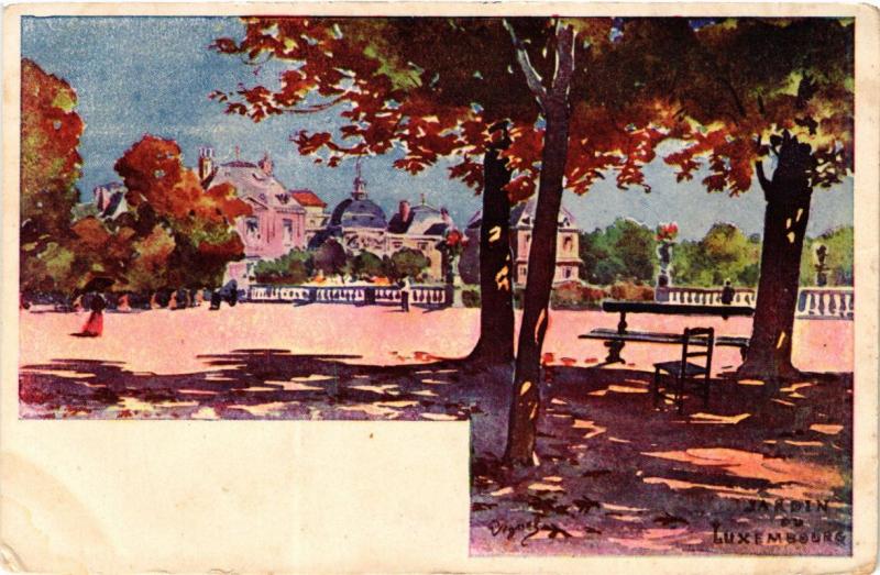 Carte postale ancienne Paris (8e) - Jardin du Luxembourg à Paris 8e