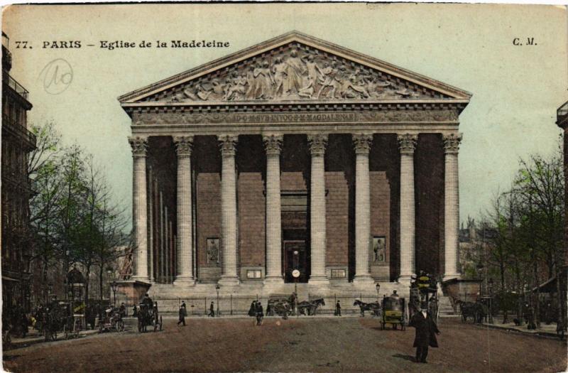 Carte postale ancienne Paris (8e) - La Madeleine à Paris 8e