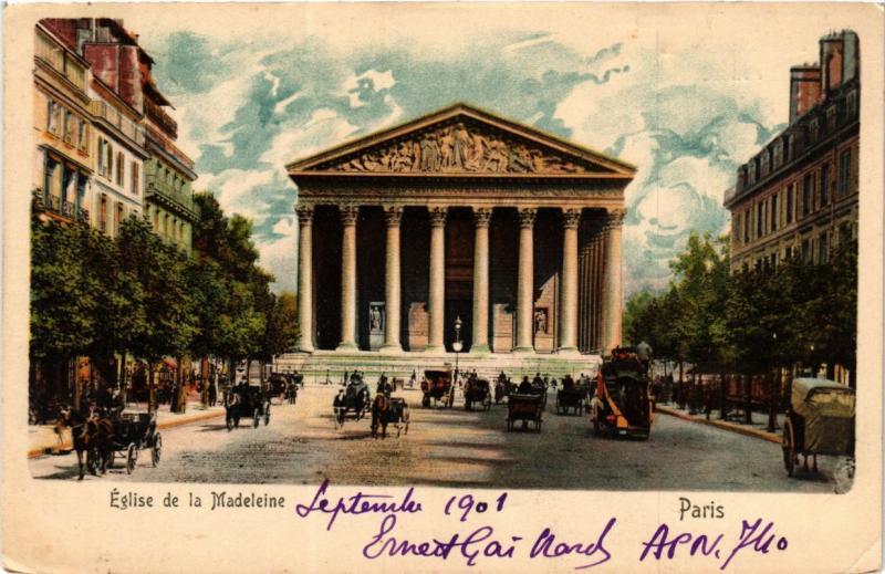 Carte postale ancienne Paris (8e) - La Madeleine à Paris 8e
