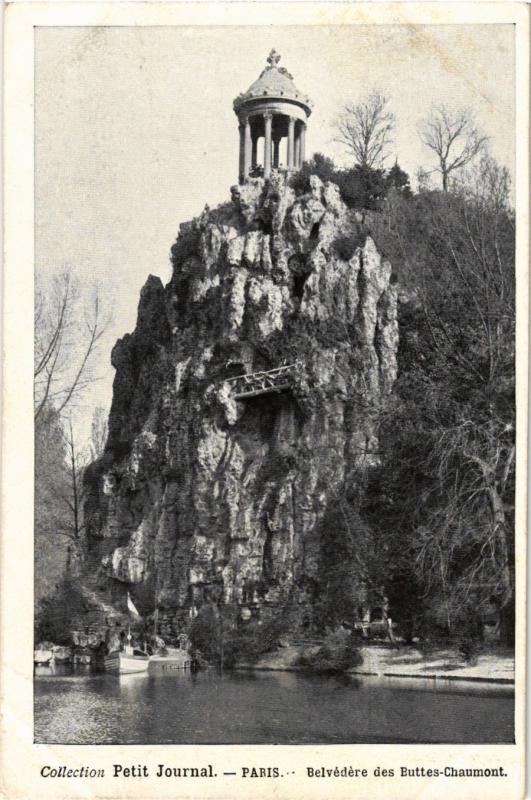 Carte postale ancienne Belvédère des Buttes-Chaumont à Paris 19e