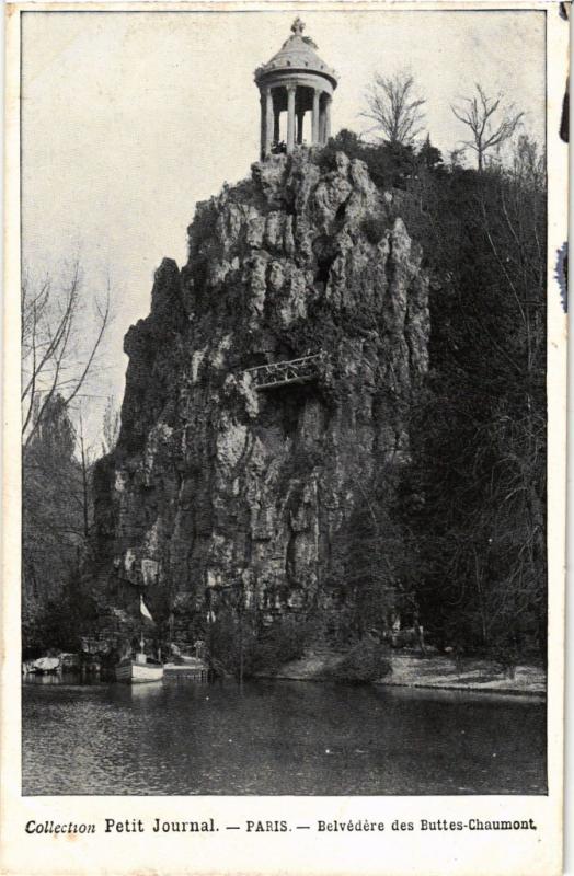 Carte postale ancienne Belvédère des Buttes-Chaumont à Paris 19e