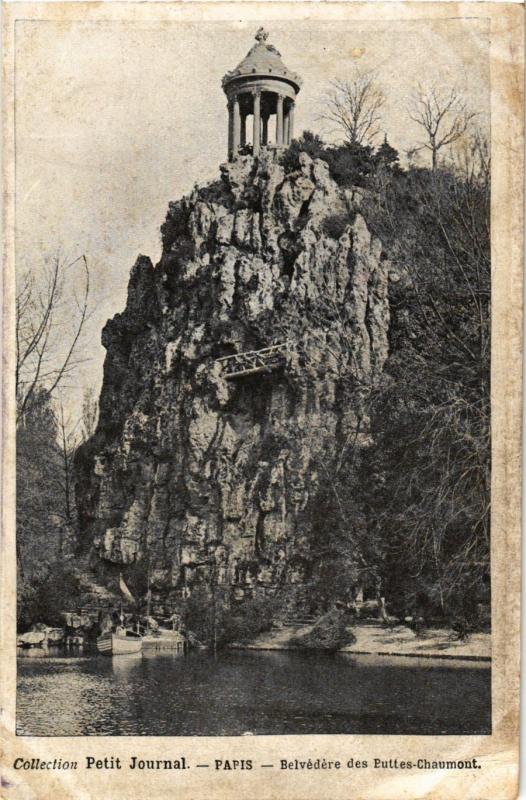 Carte postale ancienne Belvédère des Buttes-Chaumont à Paris 19e