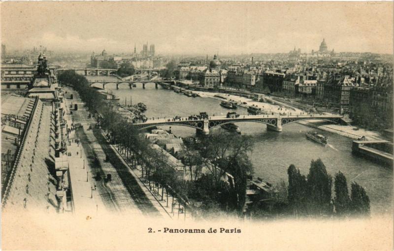 Carte postale ancienne Panorama de Paris