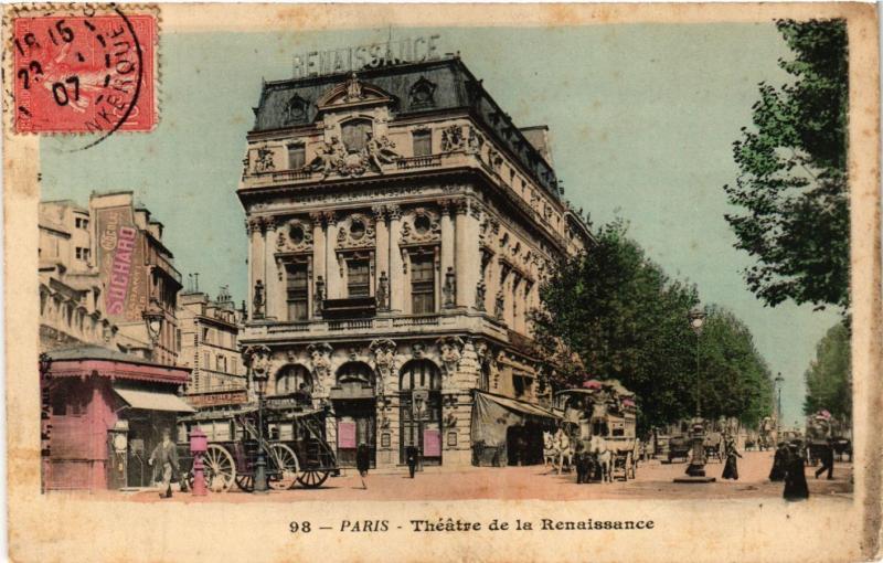 Carte postale ancienne Paris 10e - Theatre de la Renaissance à Paris 10e