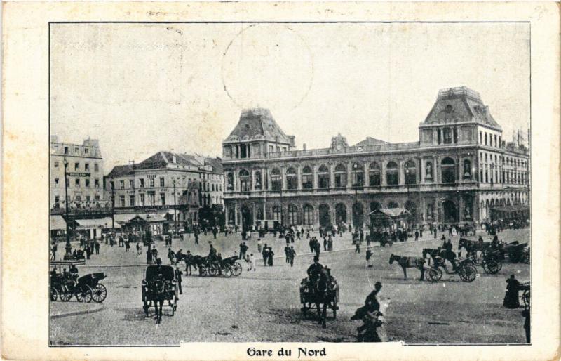 Carte postale ancienne Paris 10e - Gare du Nord à Paris 10e