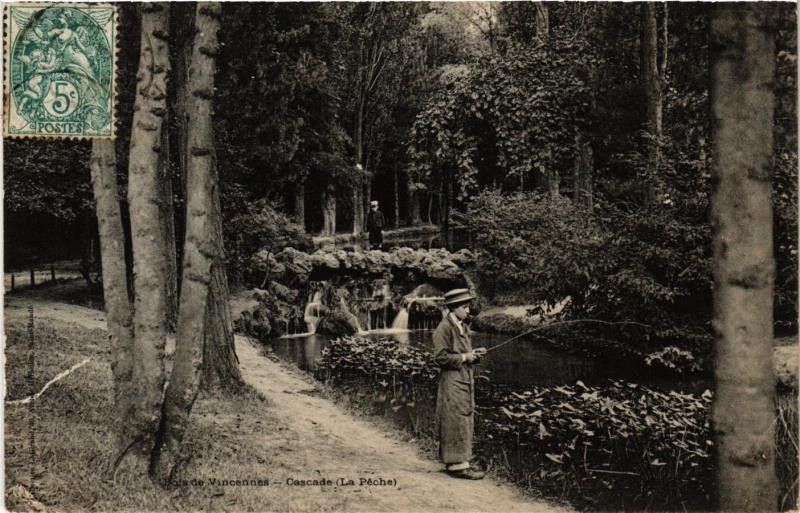 Carte postale ancienne Paris 12e-Bois de Vincennes-Cascade à Paris 12e
