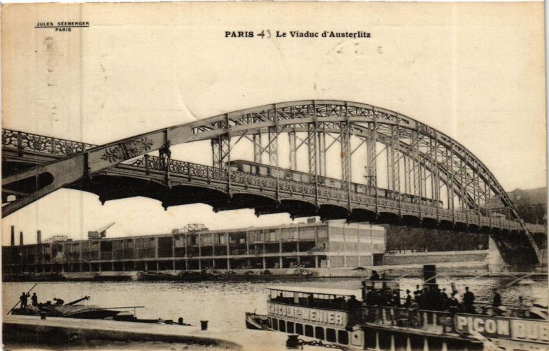 Carte postale ancienne Le Viaduc d'Austerlitz à Paris 12e