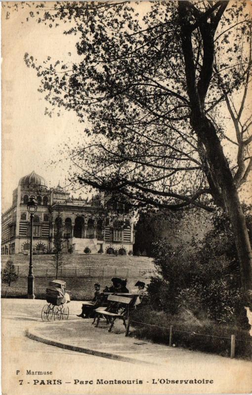 Carte postale ancienne Parc Montsouris - L'Observatoire à Paris 14e