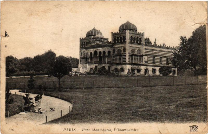 Carte postale ancienne Parc Montsouris, l'Observatoire à Paris 14e
