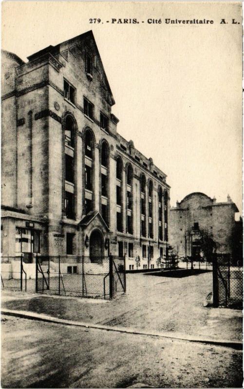 Carte postale ancienne Cité Universitaire à Paris 14e