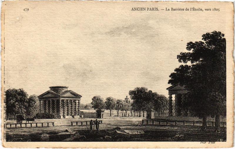 Carte postale ancienne Ancien Paris - La Barriére de l'Etoile