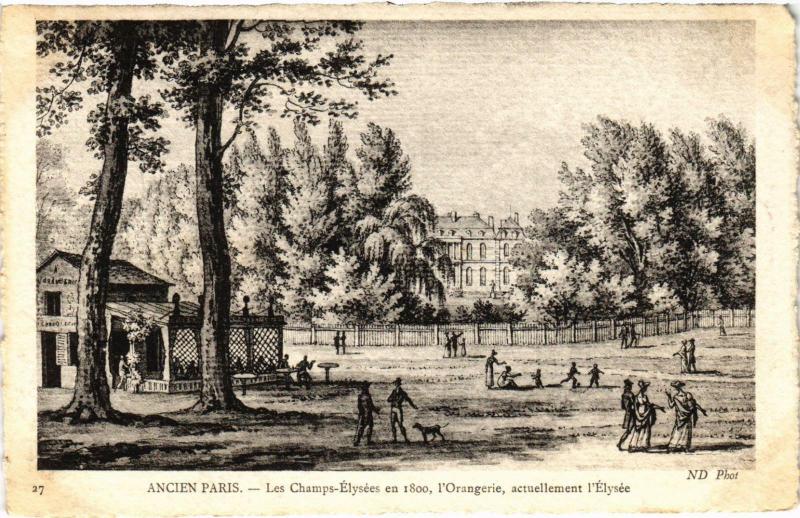 Carte postale ancienne Ancien Paris - Les Champs-Elysées