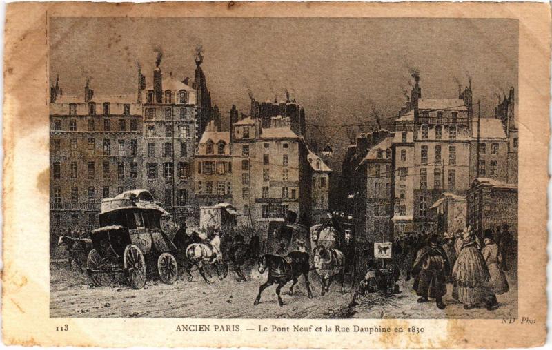 Carte postale ancienne Ancien Paris - Le Pont Neuf