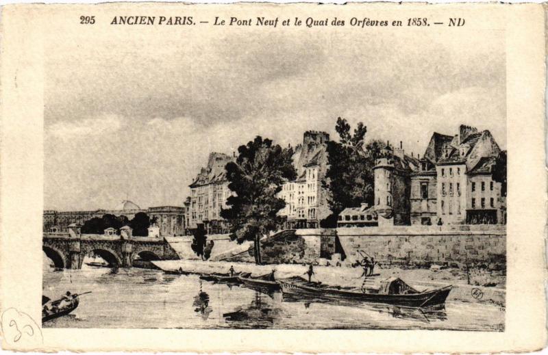 Carte postale ancienne Ancien Paris - Le Pont Neuf