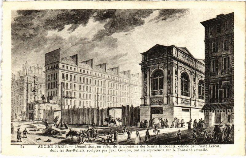 Carte postale ancienne Ancien Paris - Démolition en 1780