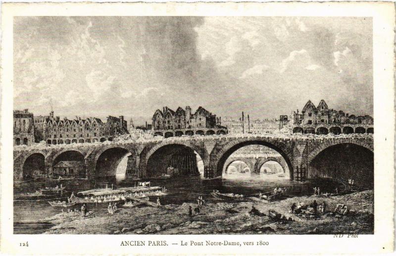 Carte postale ancienne Ancien Paris - Le Pont Notre-Dame