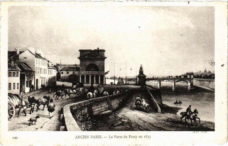 Carte postale ancienne Ancien Paris - La Porte de Passy