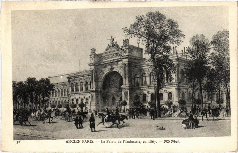 Carte postale ancienne Ancien Paris - Le Palais de l'Industrie