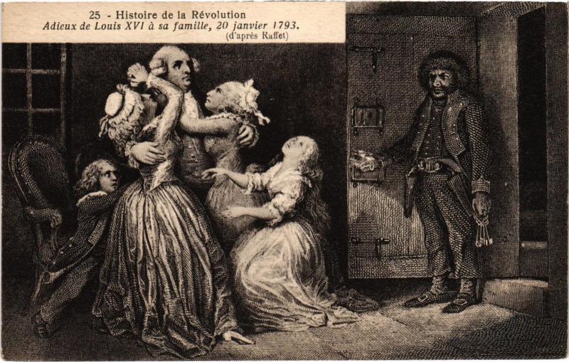 Carte postale ancienne Ancien Paris - Historie de la Révolution