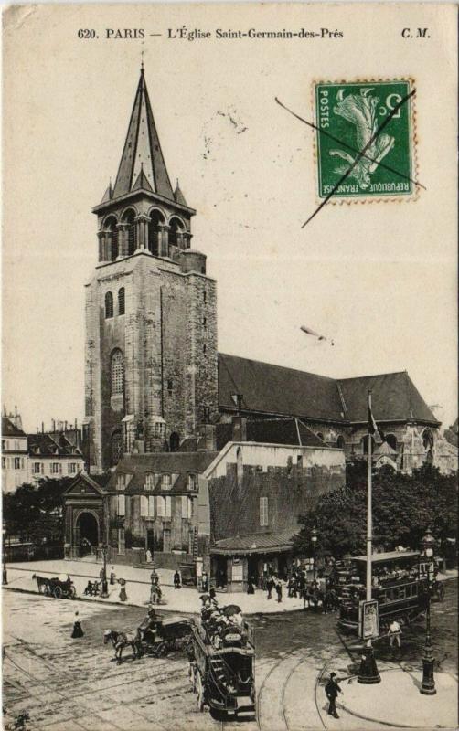 Carte postale ancienne Paris 6e - 620. L'Eglise Saint-Germain-des-Prés à Paris 6e