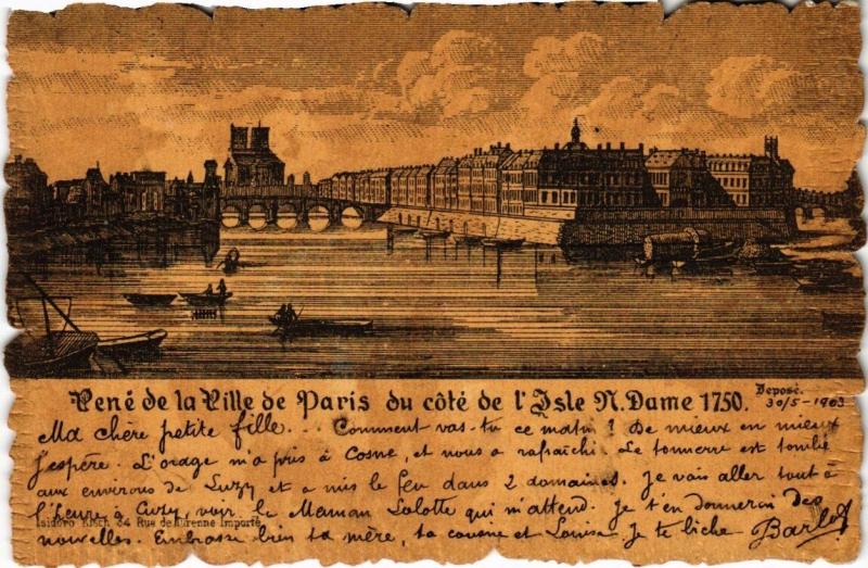 Carte postale ancienne Paris 4e - René de la Ville de Paris à Paris 4e