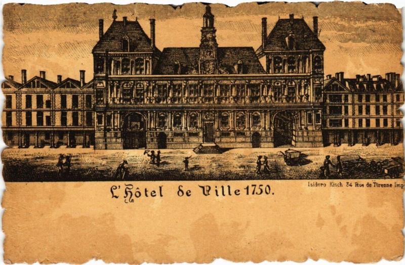 Carte postale ancienne Paris 4e - Hotel de Ville à Paris 4e