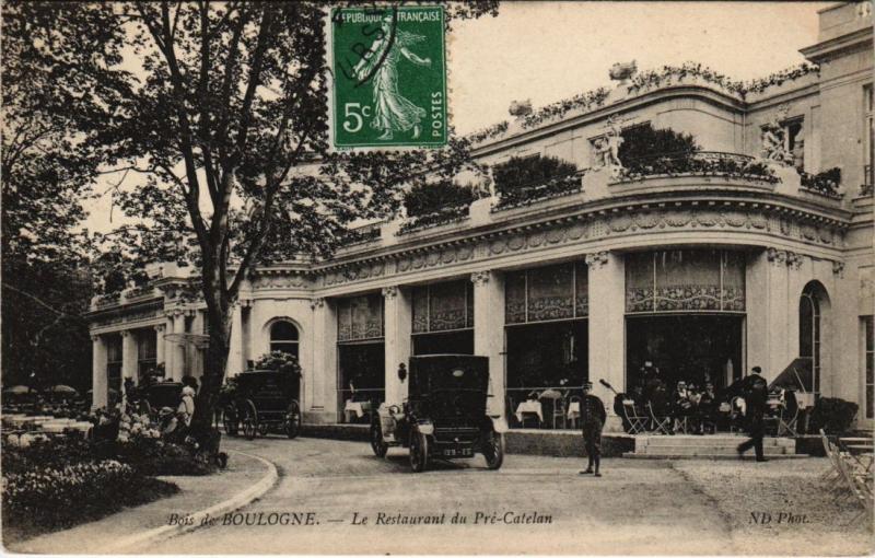 Carte postale ancienne Bois de Boulogne - Le Restaurant du Pré-Catelan à Paris
